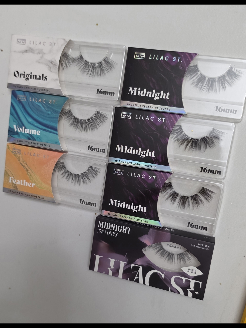 Lilac ST. MIX SET CLUSTER Eyelashes — Black